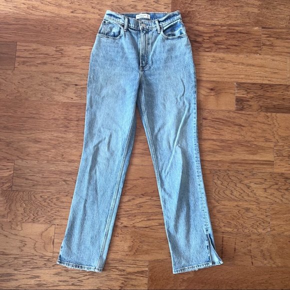 Abercrombie & Fitch Womens Curve Love Ultra High Rise 90s Straight Jean Size 26 - Picture 5 of 10